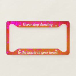 Etapas Musicais - Quadro de Placa de Licença de Sa