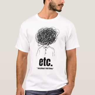 "etc." Camiseta engraçada com citação