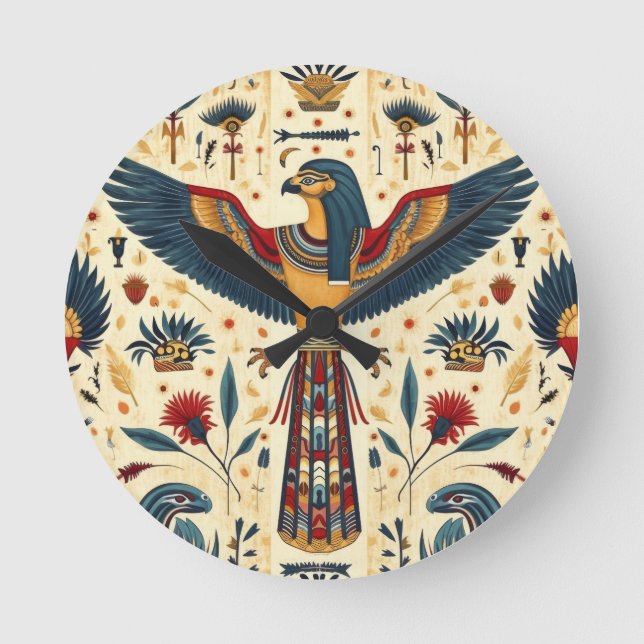 "Eterno Areia Relógio de Muro Egípcio" (Frente)