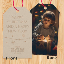 Eterno Cream Tan - Etiquetas de presentes de fotos