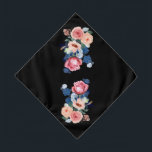 Eterno Elegance Pet Bandana<br><div class="desc">Este belamente feito design floral,  uma mistura harmoniosa de cor-de-rosa suave,  pêssego,  e rosas azuis em greve,  é perfeito para aqueles que apreciam a arte da natureza.</div>