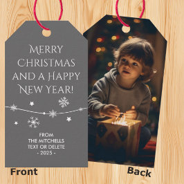 Eterno - Etiquetas de presentes de fotos de Natal