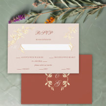 Eterno Floral Rustic Wedding RSVP