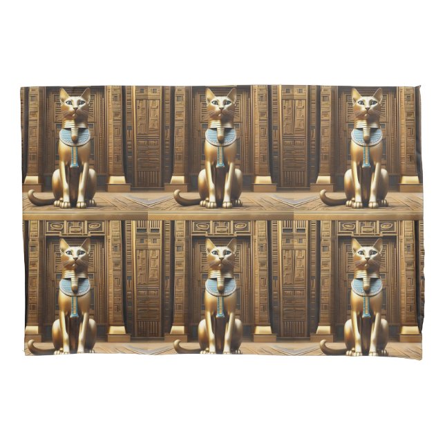 Eterno Majestade: O Ouro Egípcio Pharaoh Cat (Frente)
