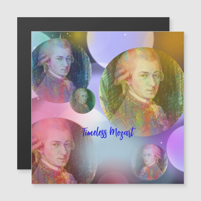 Eterno Mozart Music Magnetic Card (Frente/Verso)