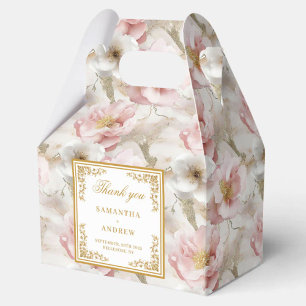 Eterno poeirento marfim rosa marfim floral caixa d