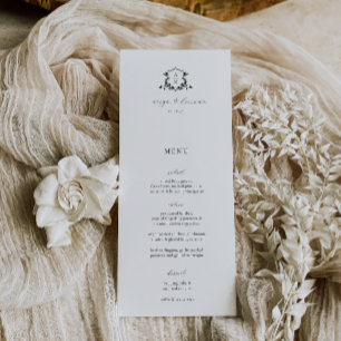Eterno Vines, Menu Crest de Casamento e Obrigado
