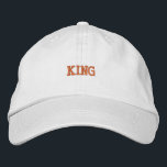 Eterno White Hat Royal King Embroiderando Boné de<br><div class="desc">Um chapéu branco eterno com bordado real "Rei",  que oferece conforto e estilo.</div>