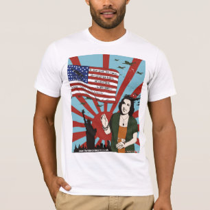 "Ethel Merman o t-shirt do Pearl Harbor NYC WW2"