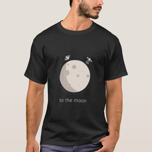 Ethereum ao t-shirt do prêmio do fã do éter da lua (Frente)