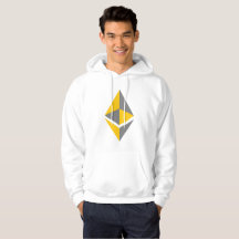 Ethereum ETH Logotipo Cinza e Dourado | Moletom