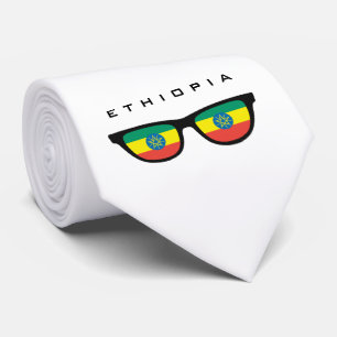 Etiópia Espalha texto personalizado e gravata a co