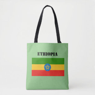 Etiópia Flag Africa Tote Bag