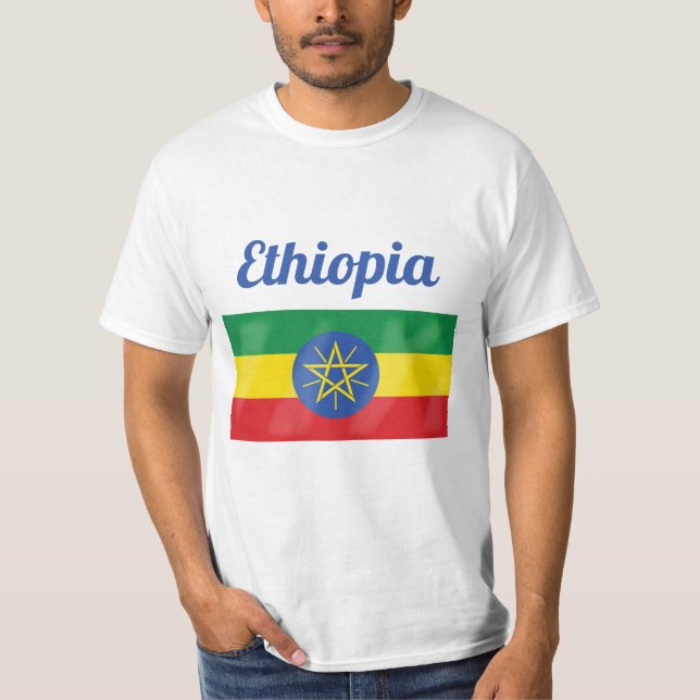 Etiópia Flag T-Shirt (Frente)
