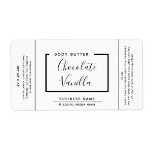 Etiópia moderna minimalista, etiqueta branca do pr