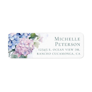 Etiqueta 100.º Aniversário Hydrangeas Devolver Rótulos de E