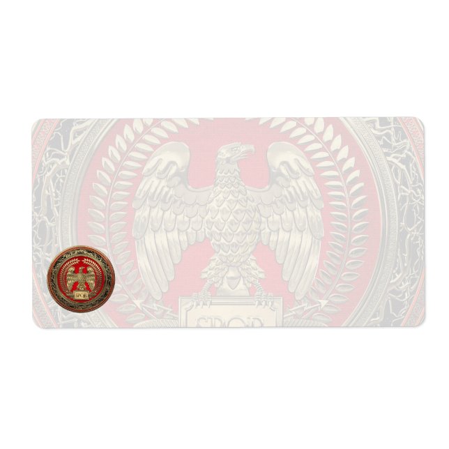 Etiqueta [100] Águia Imperial Romana Dourada (Frente)