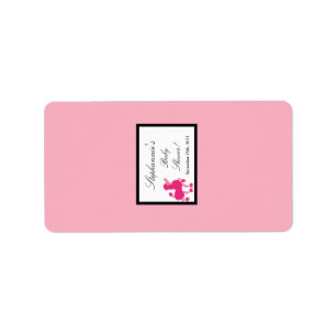 Etiqueta 1,25 caniches cor-de-rosa diminutas Paris de "