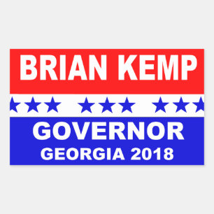 Etiqueta 2018 de Geórgia do governador de Brian