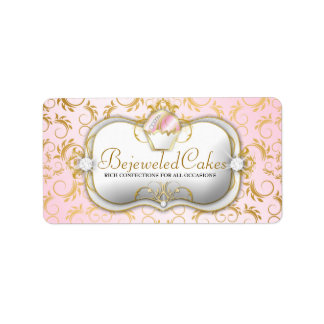 Etiqueta 311-Ciao Bella Bejeweled Cakes | Fundo rosa