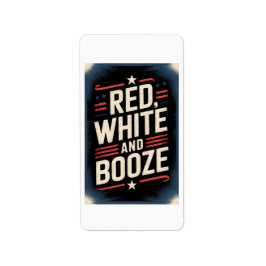 Etiqueta 4th of July Booze Party | Red White and Booze