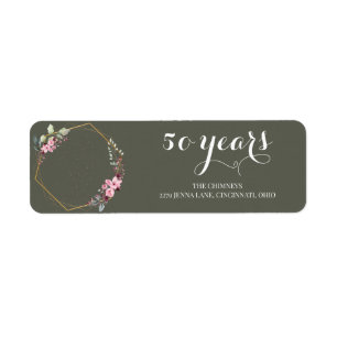 Etiqueta "50 anos de sempre: um aniversário para lembrar"
