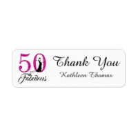 50 e Fabuloso 50º Aniversário Personalizado Obriga