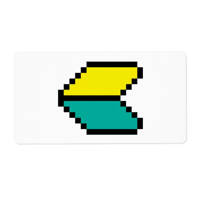 Etiqueta 8 Bits Pixel Wakaba / Shoshinsha Mark (Frente)