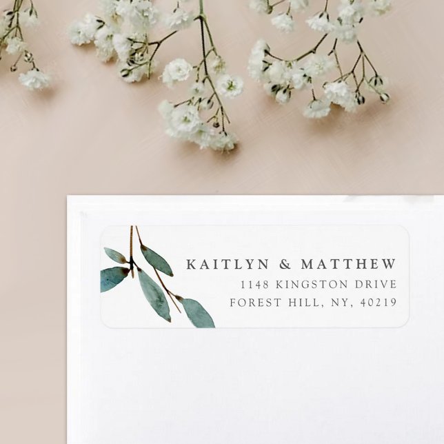 Etiqueta A Coleção de Casamentos de Felicidade Botânica (Criador carregado)