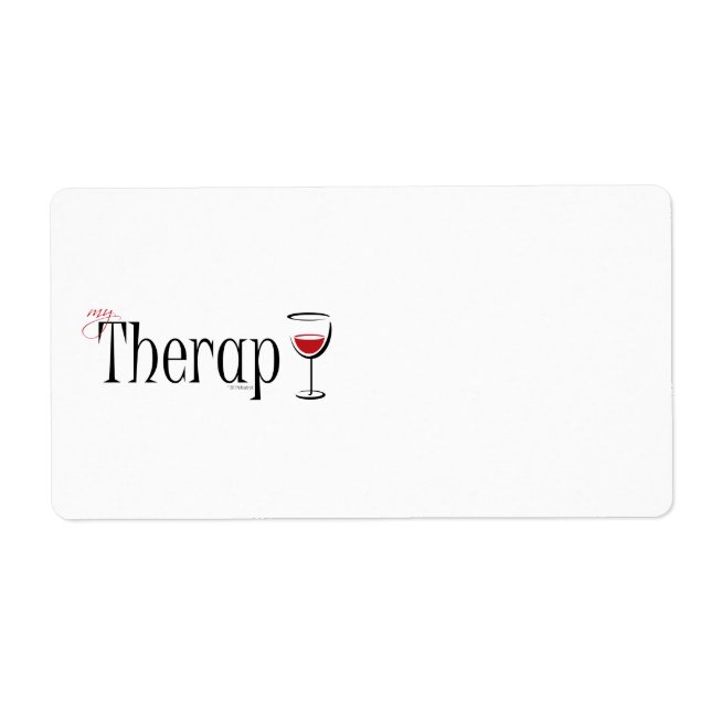 Etiqueta A Minha Terapia (Vinho) (Frente)