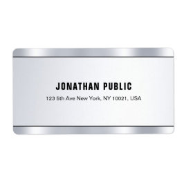 Etiqueta A moderna Trendy Silver parece um transporte sofis