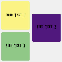 Etiqueta à prova d'água com círculo médio