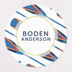 Etiqueta à prova d'água de nomes personalizados 