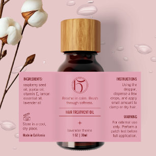 Etiqueta à prova d'água do frasco 1 OZ/30 ml, cor-