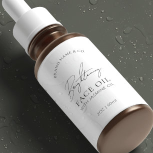 Etiqueta à prova d'água do logotipo mínimo 2 OZ