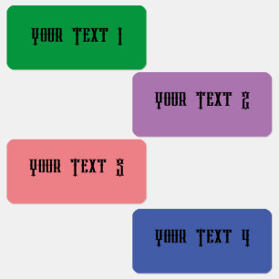 Etiqueta à prova d'água do Mini Retângulo