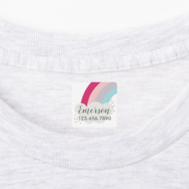 Etiqueta à prova d'água para crianças do arco-íris