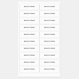 Etiqueta à prova de água para empresas, artistas o