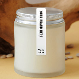 Etiqueta à prova de tampa mínima do logotipo à pro