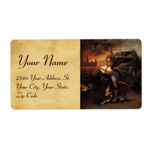 Etiqueta A Rua Michael e o Dragão