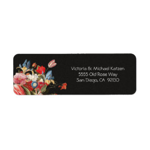 Etiqueta A vida ainda é Floral Dark e Moody Wedding