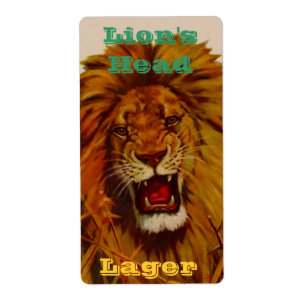 Etiqueta Abastecimento De Cabeleireiros De Cerveja Que Cria