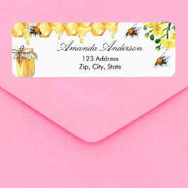 Etiqueta Abejas melíferas dirección floral de devolución