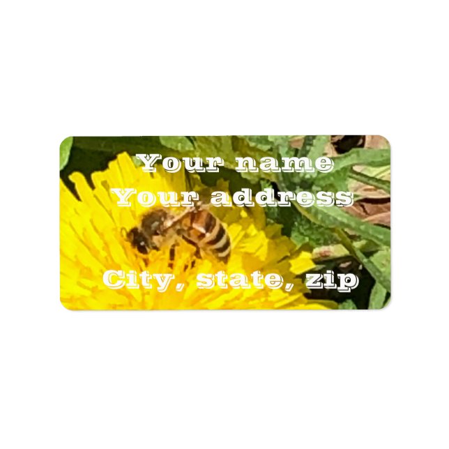 Etiqueta Abelha (Frente)