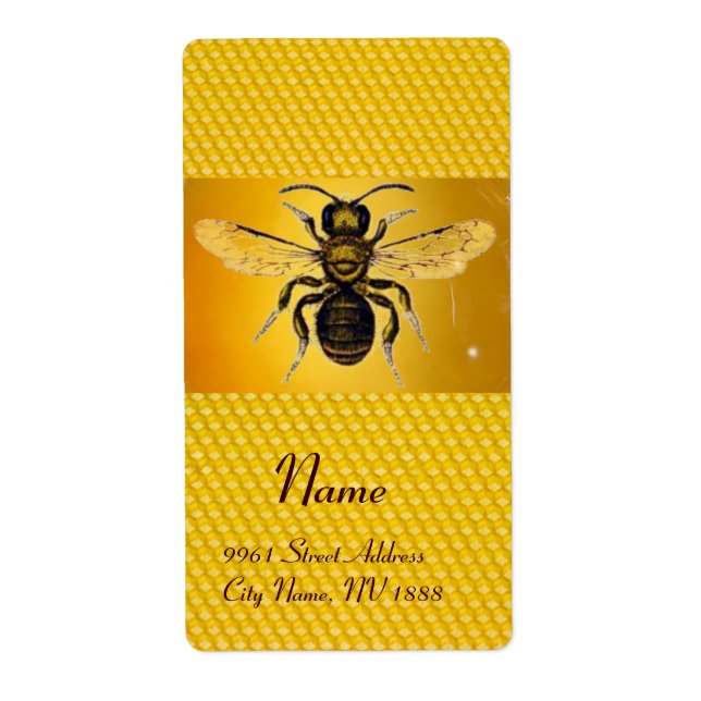 ETIQUETA ABELHA DE MEL, PROFESSOR (Frente)