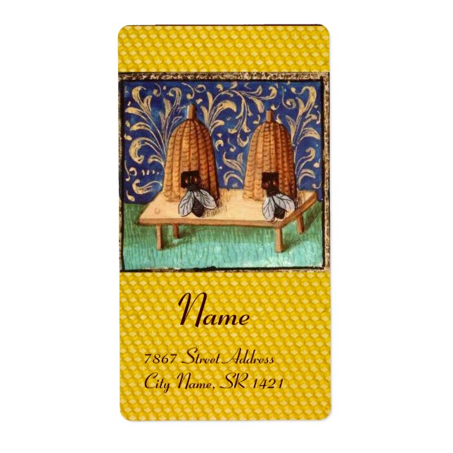 ETIQUETA ABELHA DE MEL, PROFESSOR (Frente)