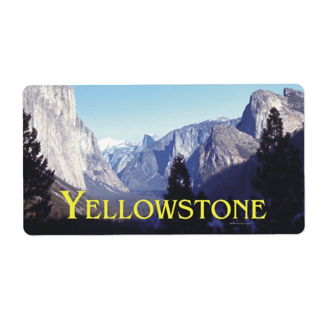 Etiqueta ABH Yellowstone (Frente)