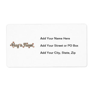 Etiqueta Abrace t-shirt e presentes de uma enfermeira