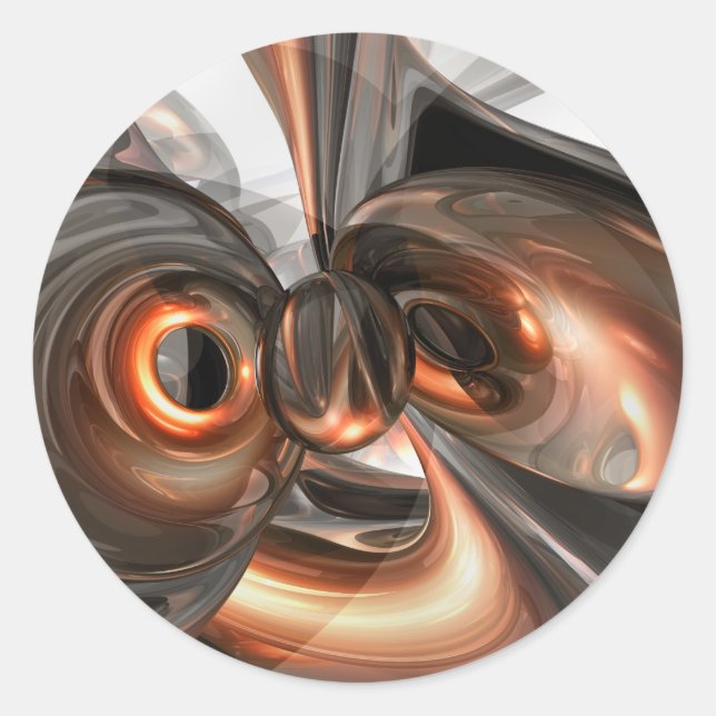 Etiqueta abstrata dos sonhos de cobre (Frente)