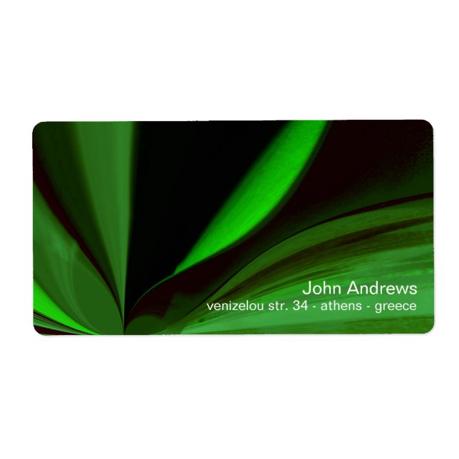 Etiqueta abstrato (Frente)